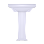 TOTO LPT780.4#01 Clayton Rectangular Pedestal Bathroom Sink for 4 Inch Center Faucets , Cotton White
