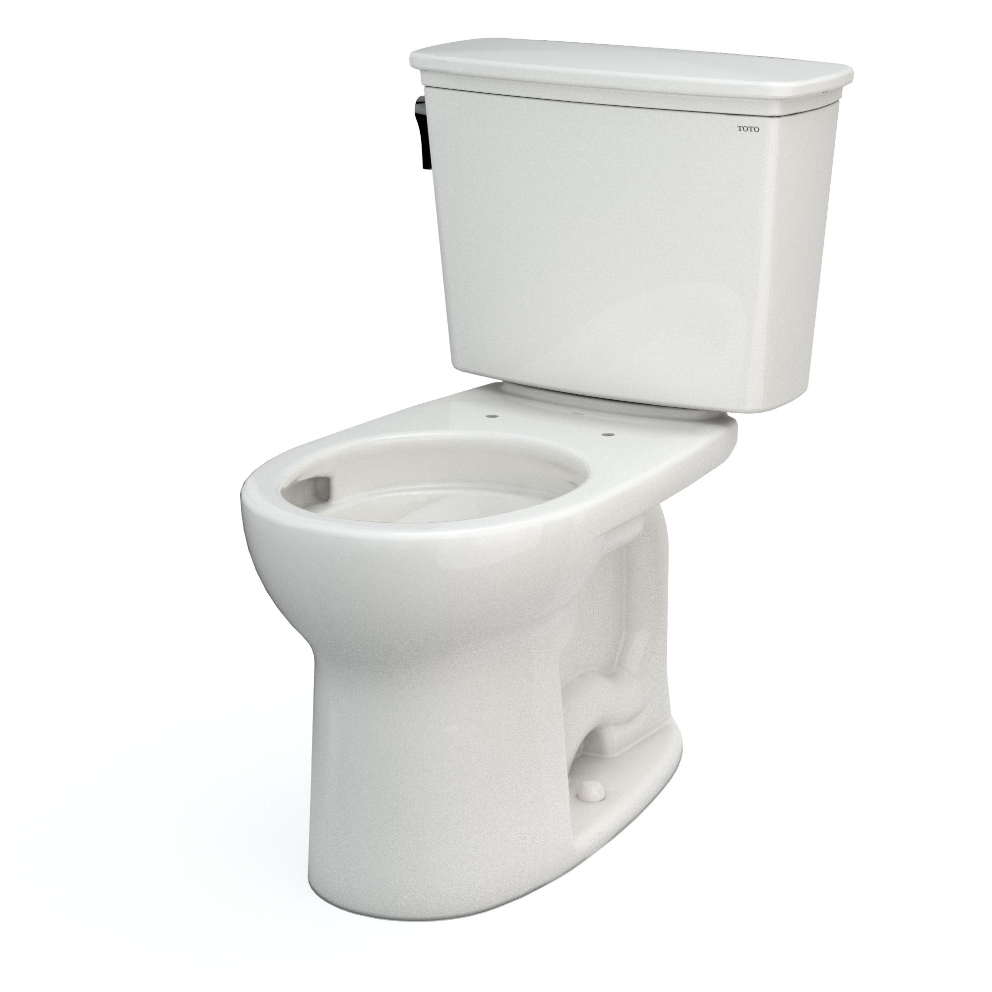 TOTO CST785CEFG#11 Drake Transitional Two-Piece Round 1.28 Gpf Universal Height Tornado Flush Toilet With Cefiontect - Colonial White