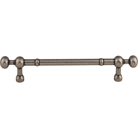 TOP KNOBS M834-7 Somerset Weston 7" Center to Center Bar Pull - Pewter Antique