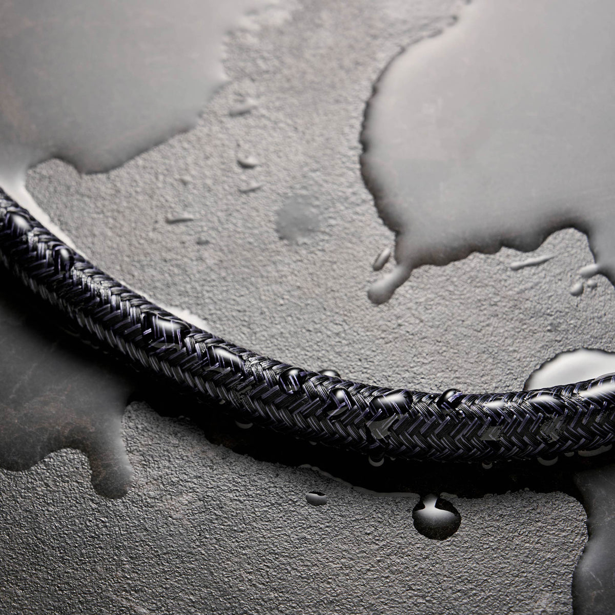 HANSGROHE 28230340 DesignFlex Textile Handshower Hose, 80" - Brushed Black Chrome