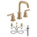 MOEN TV6142BZG Gibson Two-Handle Widespread Bathroom Sink Faucet - Bronzed Gold