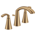 MOEN TV6173BZG Glyde Two-Handle Widespread Bathroom Sink Faucet - Bronzed Gold