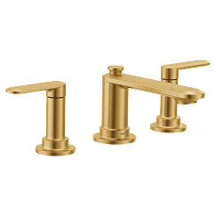 MOEN TV6507BG Greenfield Two-Handle Widespread Bathroom Sink Faucet - Brushed Gold