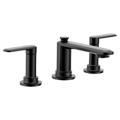 MOEN TV6507BL Greenfield Two-Handle Widespread Bathroom Sink Faucet - Matte Black