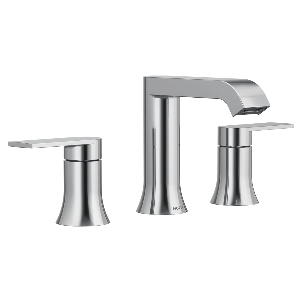 MOEN TV6708 Genta Lx Two-Handle Widespread Bathroom Sink Faucet - Chrome
