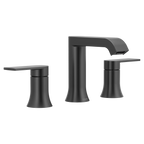 MOEN TV6708BL Genta Lx Two-Handle Widespread Bathroom Sink Faucet - Matte Black