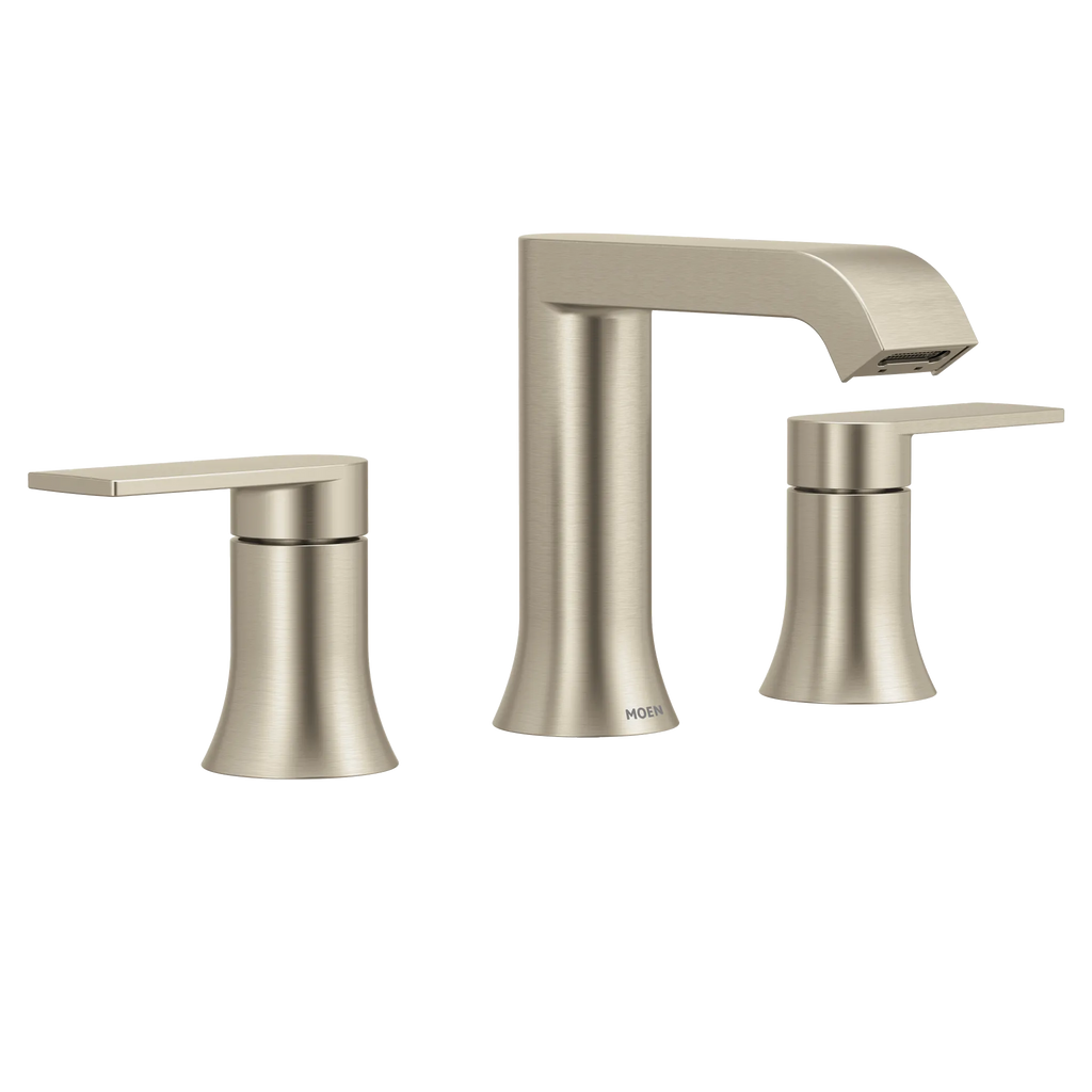 MOEN TV6708BN Genta Lx Two-Handle Widespread Bathroom Sink Faucet - Brushed Nickel