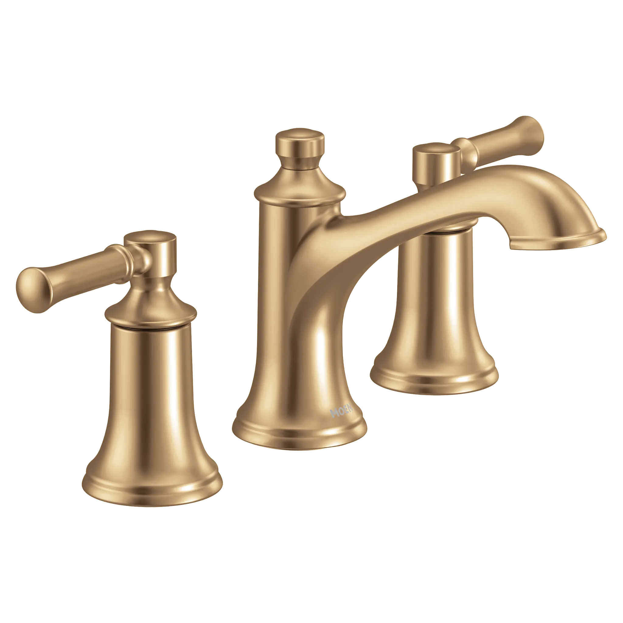 MOEN TV6805BZG Dartmoor Two-Handle Widespread Bathroom Sink Faucet - Bronzed Gold