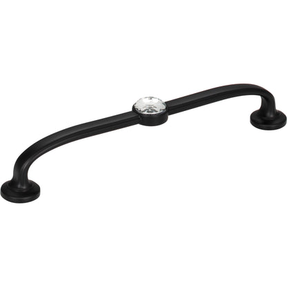 ATLAS 345-BL Legacy Crystal 5 1/16" Center to Center Bar Pull - Matte Black