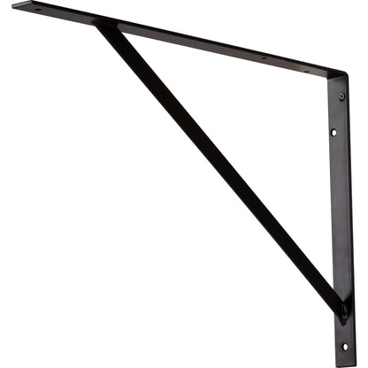 HARDWARE RESOURCES 1421MB Matte Black Heavy-Duty Shelf Utility Bracket - Matte Black