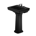 TOTO LPT532.8N#51 Promenade 24" X 19-1/4" Rectangular Pedestal Bathroom Sink For 8 Inch Center Faucets - Ebony