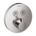 HANSGROHE 15743001 ShowerSelect S Thermostatic Trim for 2 Functions, Round - Chrome