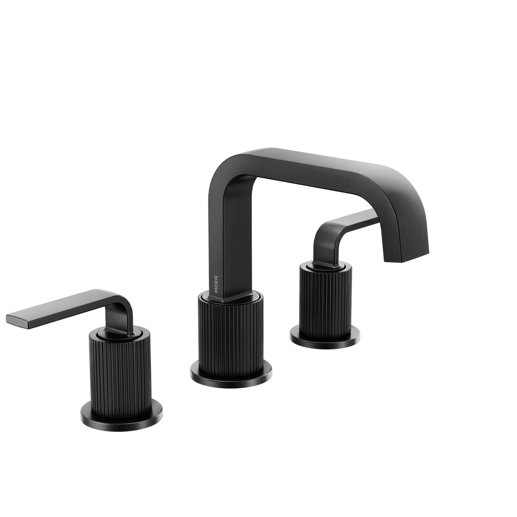 MOEN TVS5758BL Cambium Two-Handle High Arc Bathroom Faucet - Matte Black