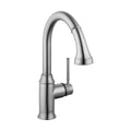 HANSGROHE 04216800 Talis C Prep Kitchen Faucet, 2-Spray Pull-Down, 1.75 GPM - Stainless Steel Optic