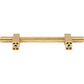 JEFFREY ALEXANDER 598-96BG Larkin Knurled Center 96 mm Center-to-Center Bar Pull - Brushed Gold