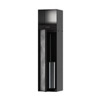 HANSGROHE 56062670 XtraStoris Rock Recessed Toilet Brush Holder with Toilet Paper Holder & Tileable Door - Matte Black