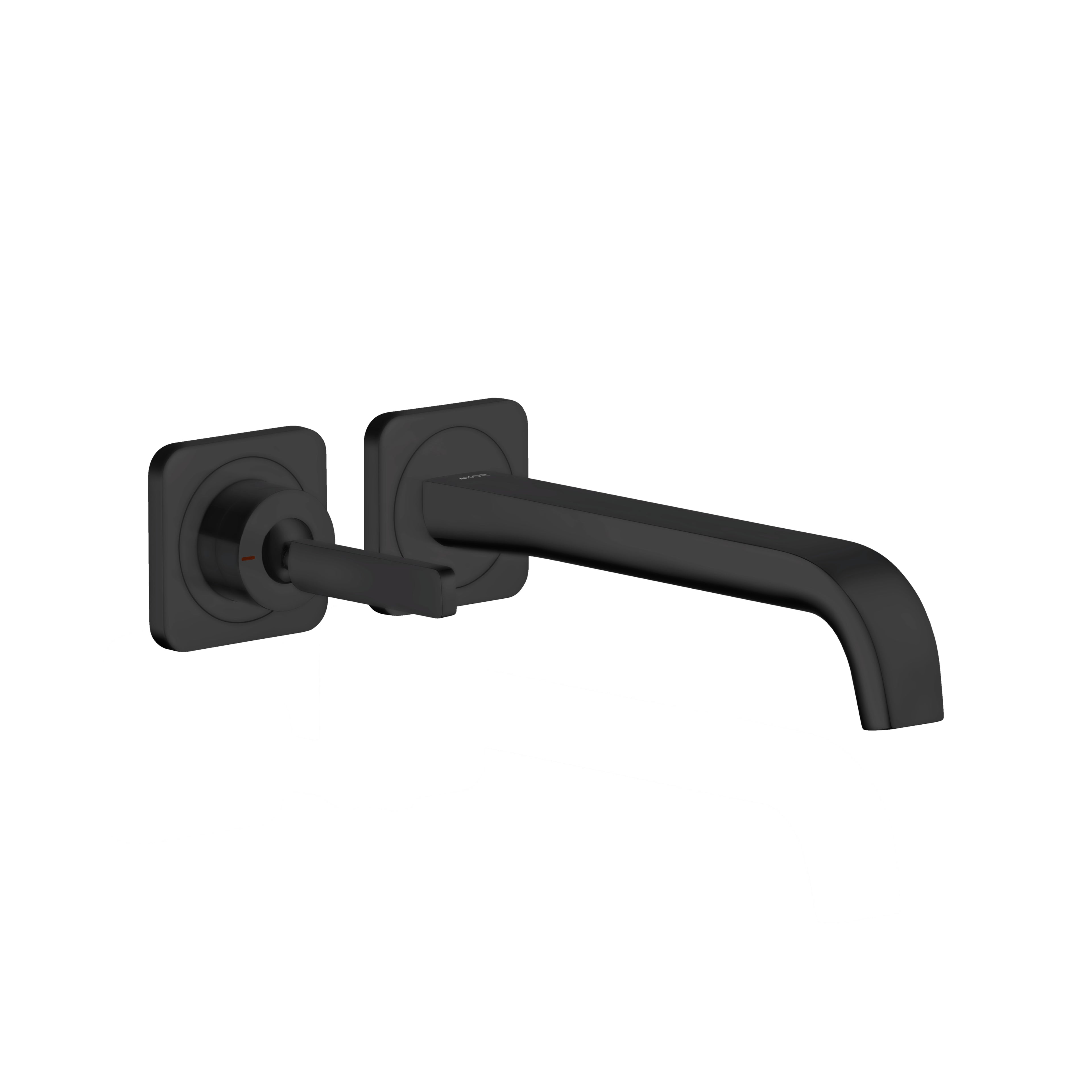 AXOR 36106671 Citterio E Wall-Mounted Single-Handle Faucet Trim, 1.2 GPM - Matte Black