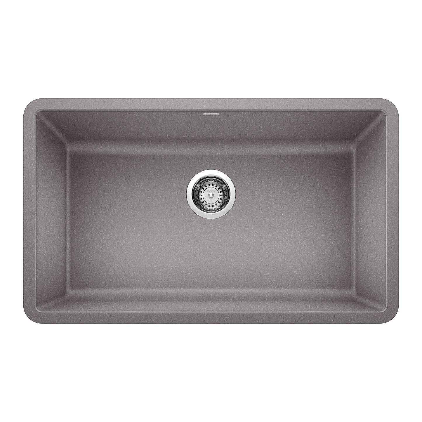 BLANCO 442536 Precis Precis SILGRANIT 30" Single Bowl Undermount Kitchen Sink - Metallic Gray in Metallic Gray