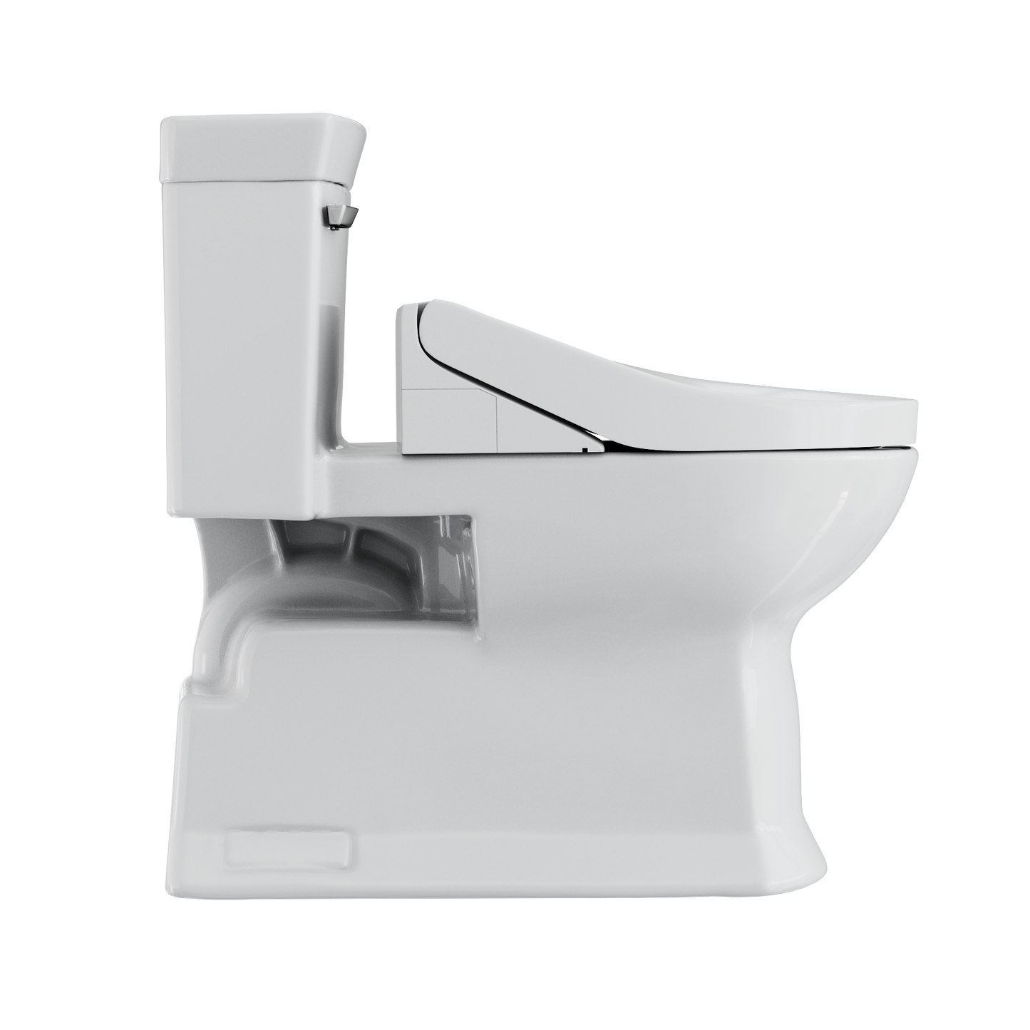 TOTO MW9643084CEFG#01 Washlet+ Soiree Elongated 1.28 Gpf Universal Height Toilet With C5 Bidet Seat - Cotton White