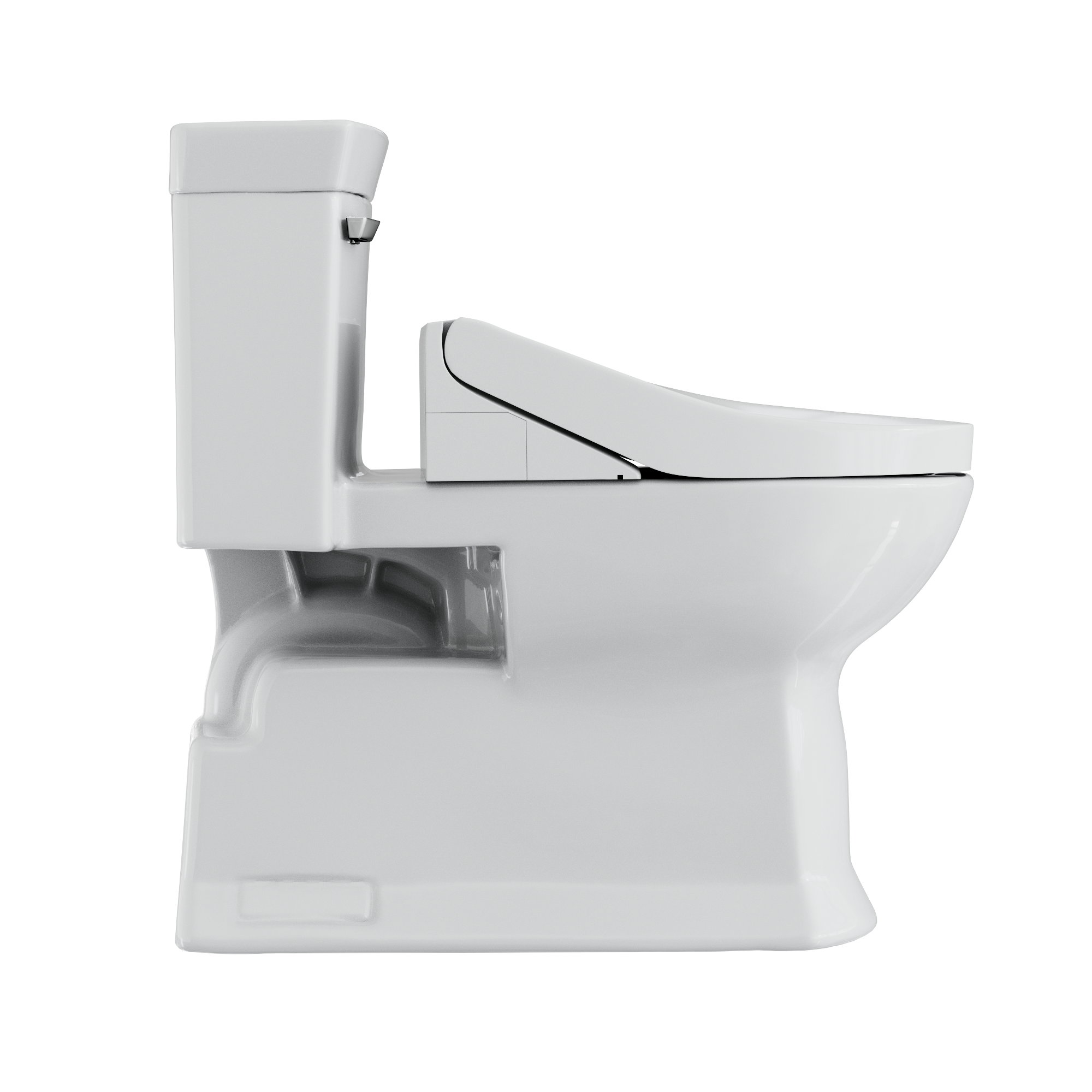 TOTO MW9643084CEFG#01 Washlet+ Soiree Elongated 1.28 Gpf Universal Height Toilet With C5 Bidet Seat - Cotton White