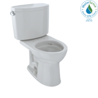 TOTO CST453CEFG#11 Drake Ii Two-Piece Round 1.28 Gpf Universal Height Toilet With Cefiontect - Colonial White