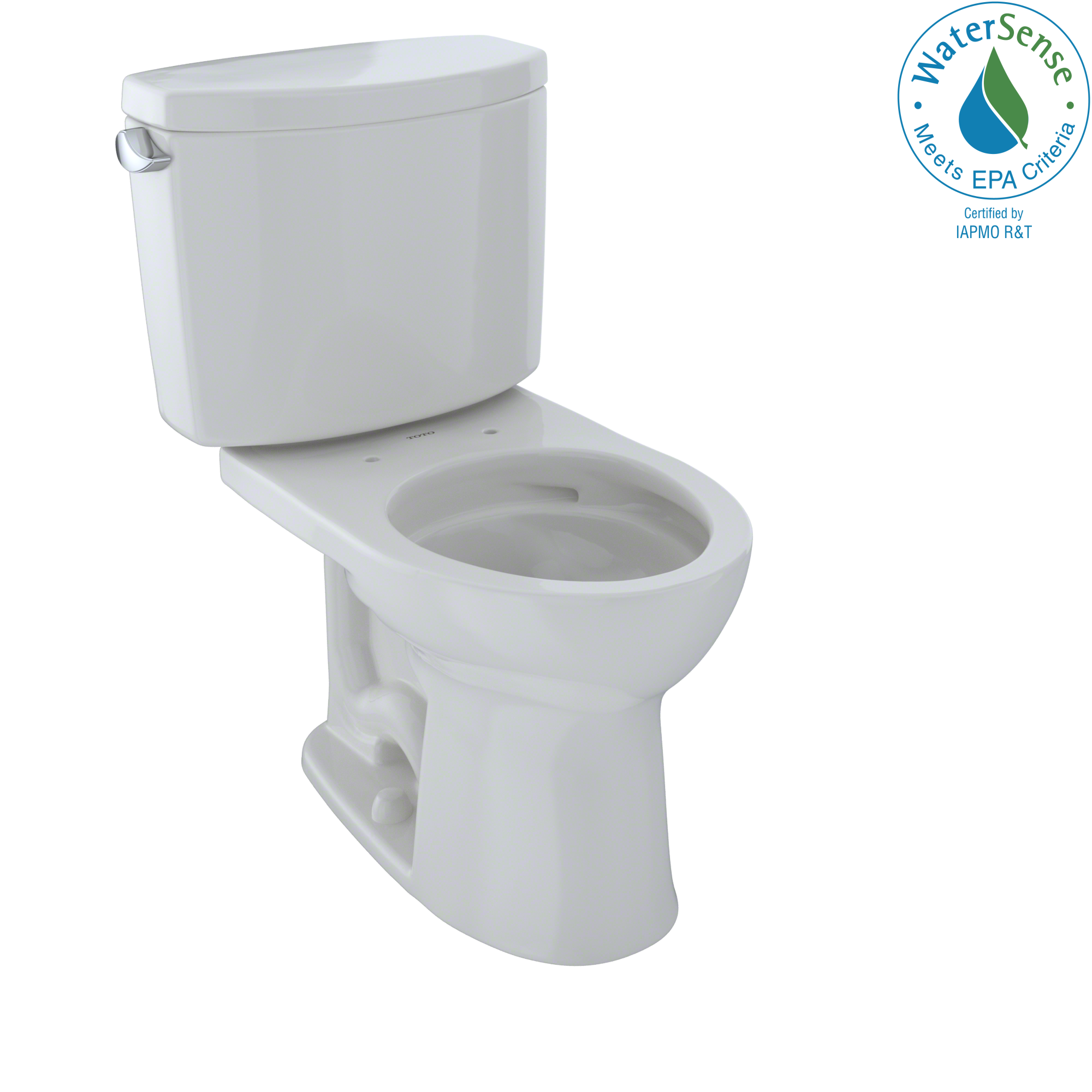 TOTO CST453CEFG#11 Drake Ii Two-Piece Round 1.28 Gpf Universal Height Toilet With Cefiontect - Colonial White