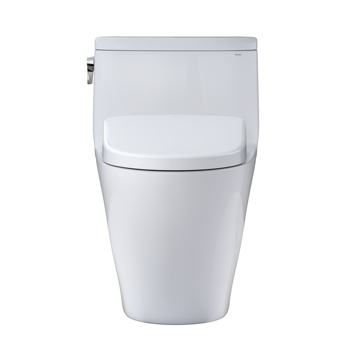 TOTO MW6424726CEFGA#01 Washlet+ Nexus One-Piece Elongated 1.28 Gpf Toilet With Auto Flush S7 Contemporary Bidet Seat - Cotton White