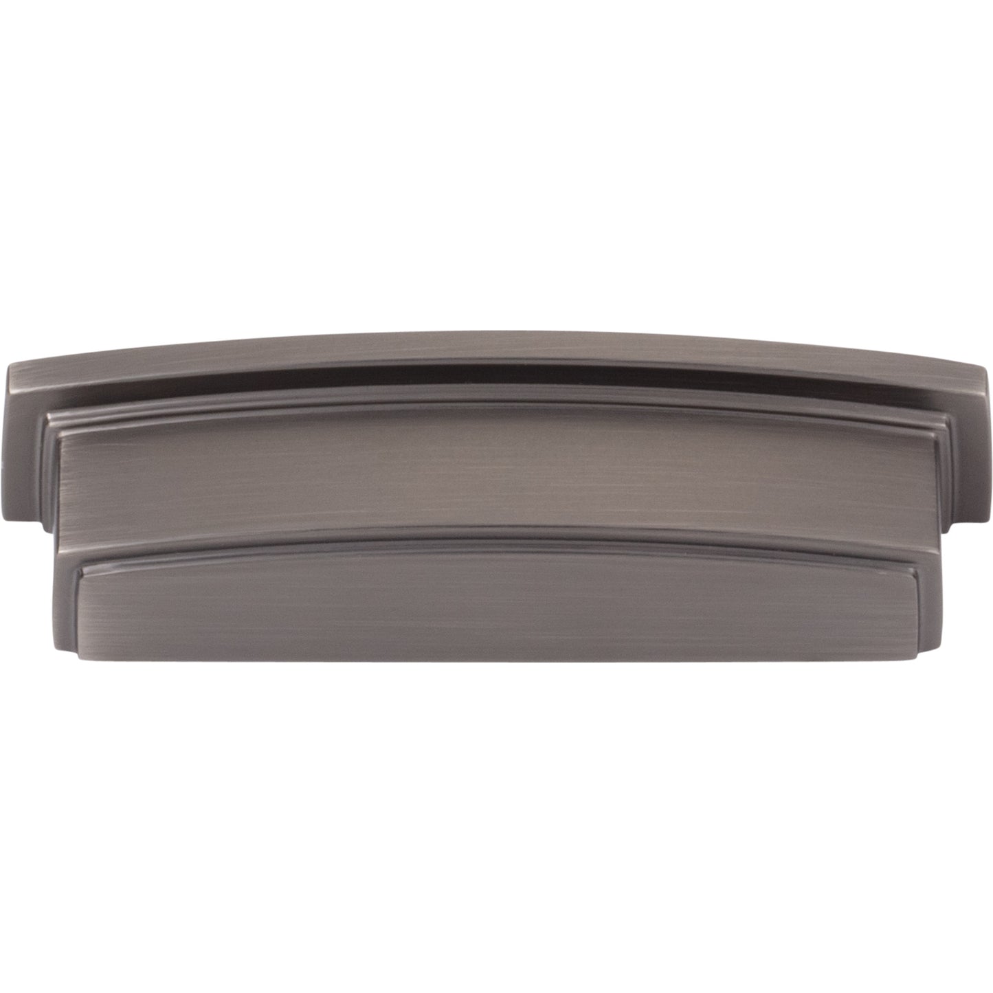 JEFFREY ALEXANDER 141-96BNBDL Renzo 96 mm Center-to-Center Cup/Bin Pull - Brushed Pewter