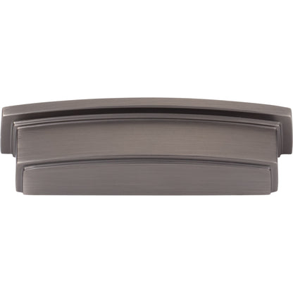 JEFFREY ALEXANDER 141-96BNBDL Renzo 96 mm Center-to-Center Cup/Bin Pull - Brushed Pewter