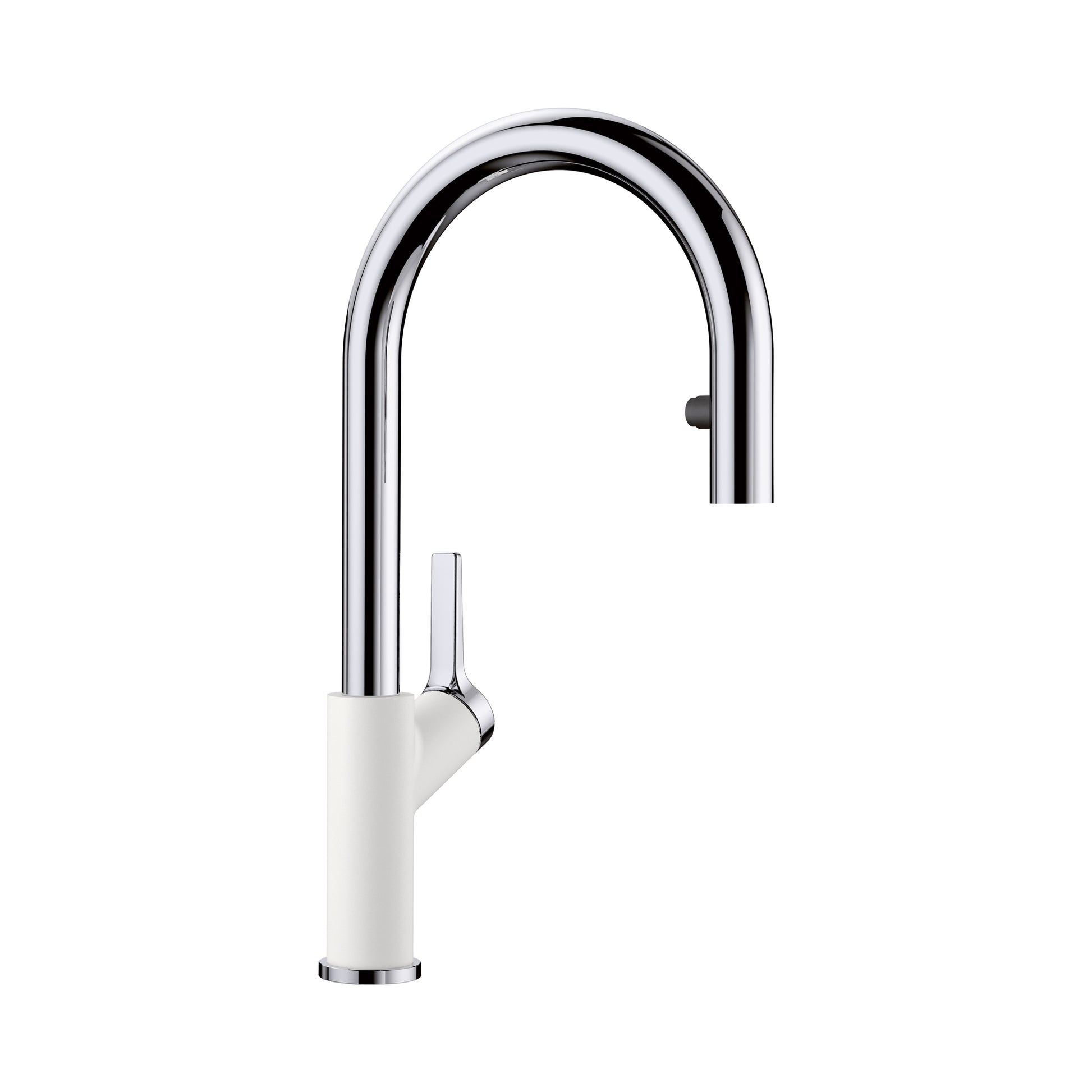 BLANCO 526391 Urbena Urbena Pull-Down Dual-Spray Kitchen Faucet - Chrome/White in Chrome/White