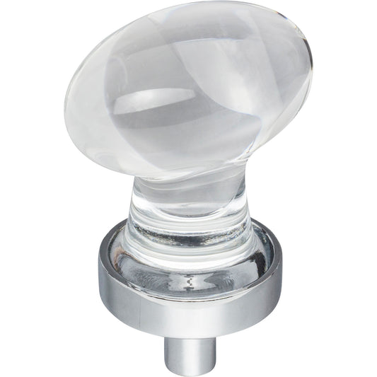 JEFFREY ALEXANDER G110PC Harlow 1-1/4" Length Oval Knob - Polished Chrome