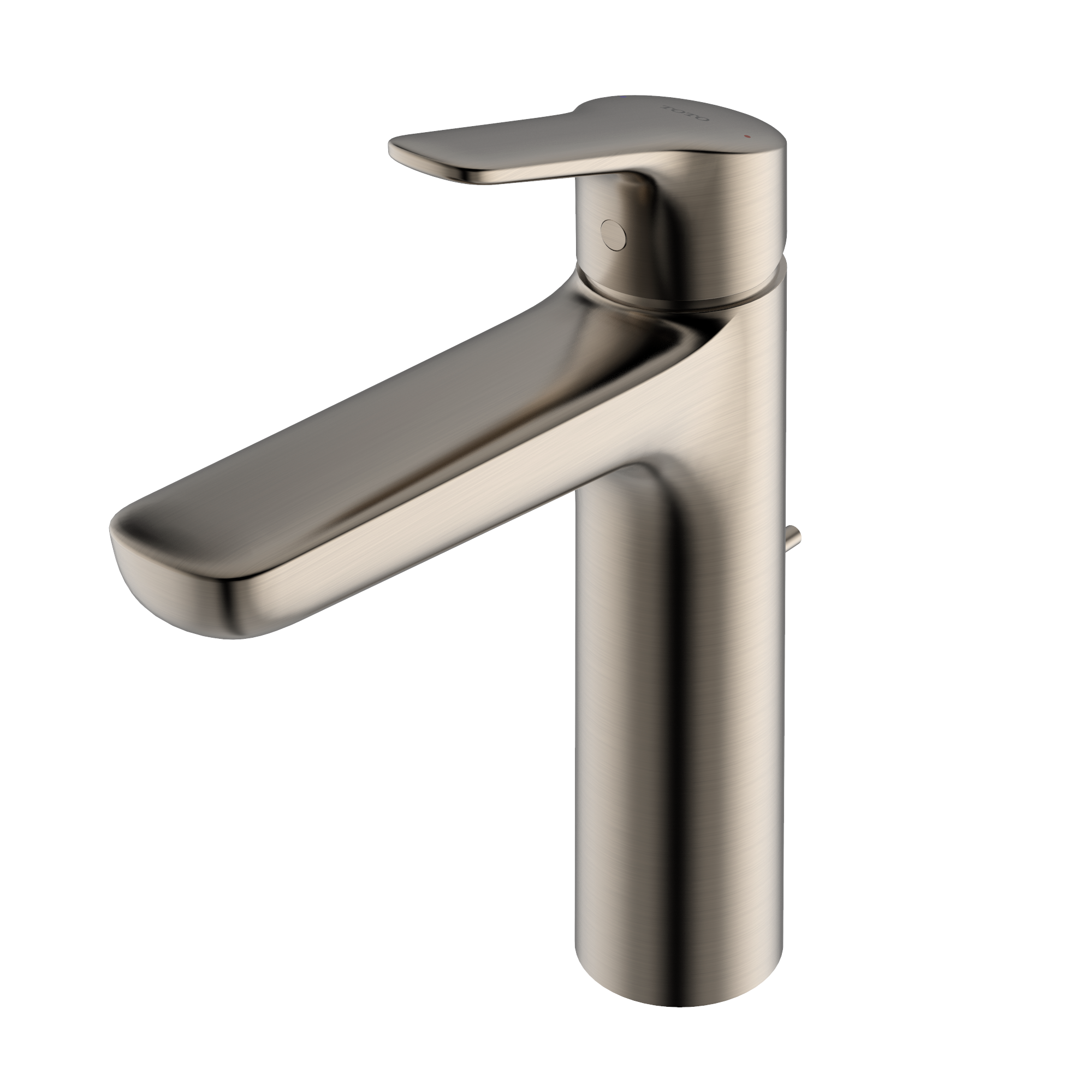 TOTO TLG03303U#BN Gs Series 1.2 Gpm Single Handle Bathroom Faucet For Semi-Vessel Sink With Comfort Glide Technology And Drain Assembly - Brushed Nickel