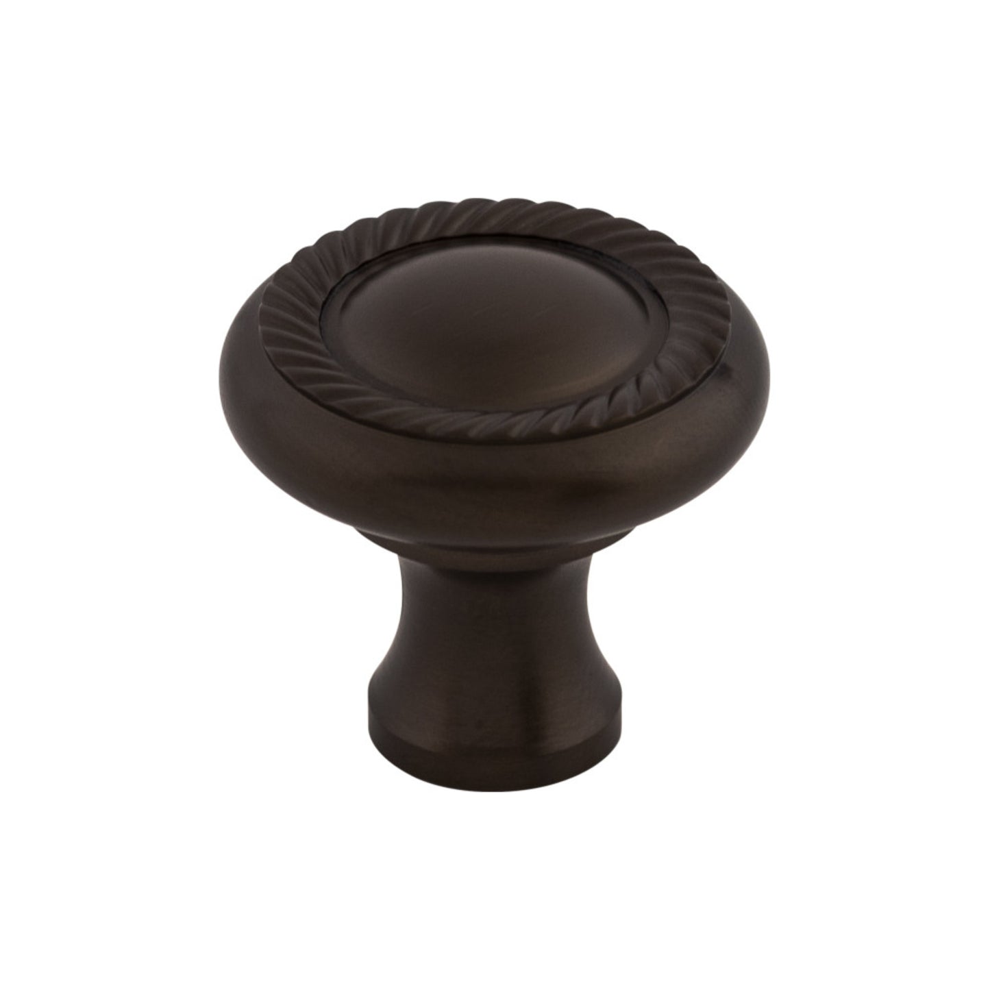 TOP KNOBS M770 Swirl Cut 1 1/4" Diameter Round Knob - Oil Rubbed Bronze