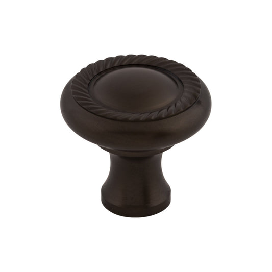 TOP KNOBS M770 Swirl Cut 1 1/4" Diameter Round Knob - Oil Rubbed Bronze