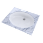 TOTO LT597G#01 Dantesca Oval Undermount Bathroom Sink with CEFIONTECT , Cotton White