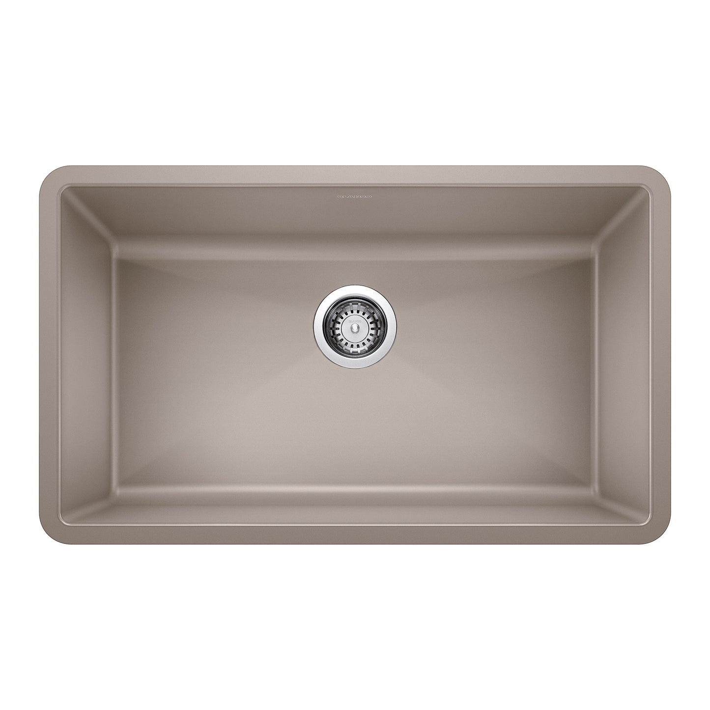 BLANCO 441297 Precis Precis SILGRANIT 32" Super Single Undermount Kitchen Sink - Truffle in Truffle