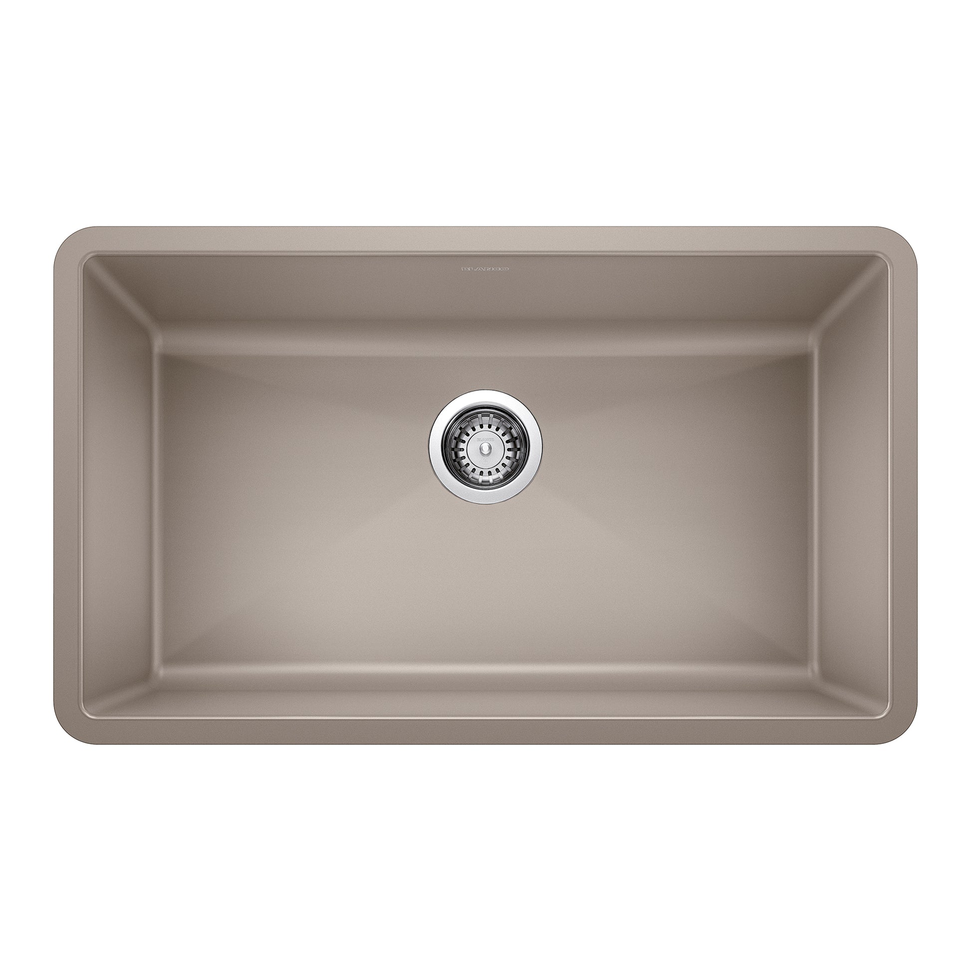 BLANCO 441297 Precis Precis SILGRANIT 32" Super Single Undermount Kitchen Sink - Truffle in Truffle