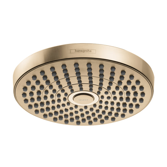 HANSGROHE 04388140 Croma Select S Showerhead 180 2-Jet, 1.8 GPM - Brushed Bronze