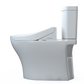 TOTO MW4463084CEMFGN#01 WASHLET+ Aquia IV Two-Piece Elongated Universal Height Dual Flush 1.28 and 0.9 GPF Toilet and WASHLET C5 Bidet Seat , Cotton White