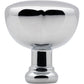 JEFFREY ALEXANDER 686PC Southerland 1-1/4" Length Round Knob - Polished Chrome