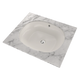 TOTO LT483G#11 Maris 17-5/8" x 14-9/16" Oval Undermount Bathroom Sink with CEFIONTECT , Colonial White