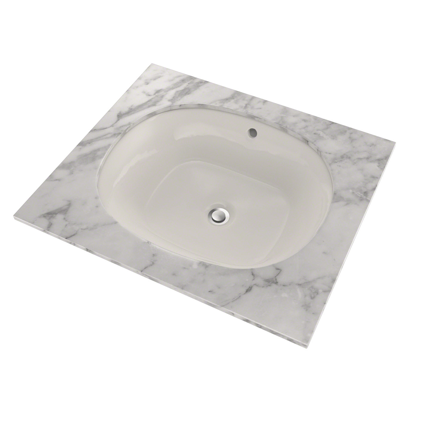 TOTO LT483G#11 Maris 17-5/8" x 14-9/16" Oval Undermount Bathroom Sink with CEFIONTECT , Colonial White