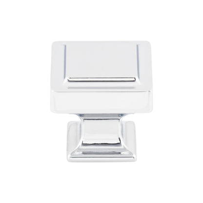TOP KNOBS TK702PC Ascendra 1 1/4" Length Square Knob - Polished Chrome