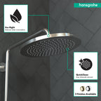HANSGROHE 26217001 Croma Showerhead 280 1-Jet, 1.75 GPM - Chrome