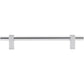 JEFFREY ALEXANDER 478-160PC Larkin 1 160 mm Center-to-Center Bar Pull - Polished Chrome