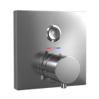 TOTO TBV02405U#CP Square Thermostatic Mixing Valve With One-Function Shower Trim - Polished Chrome