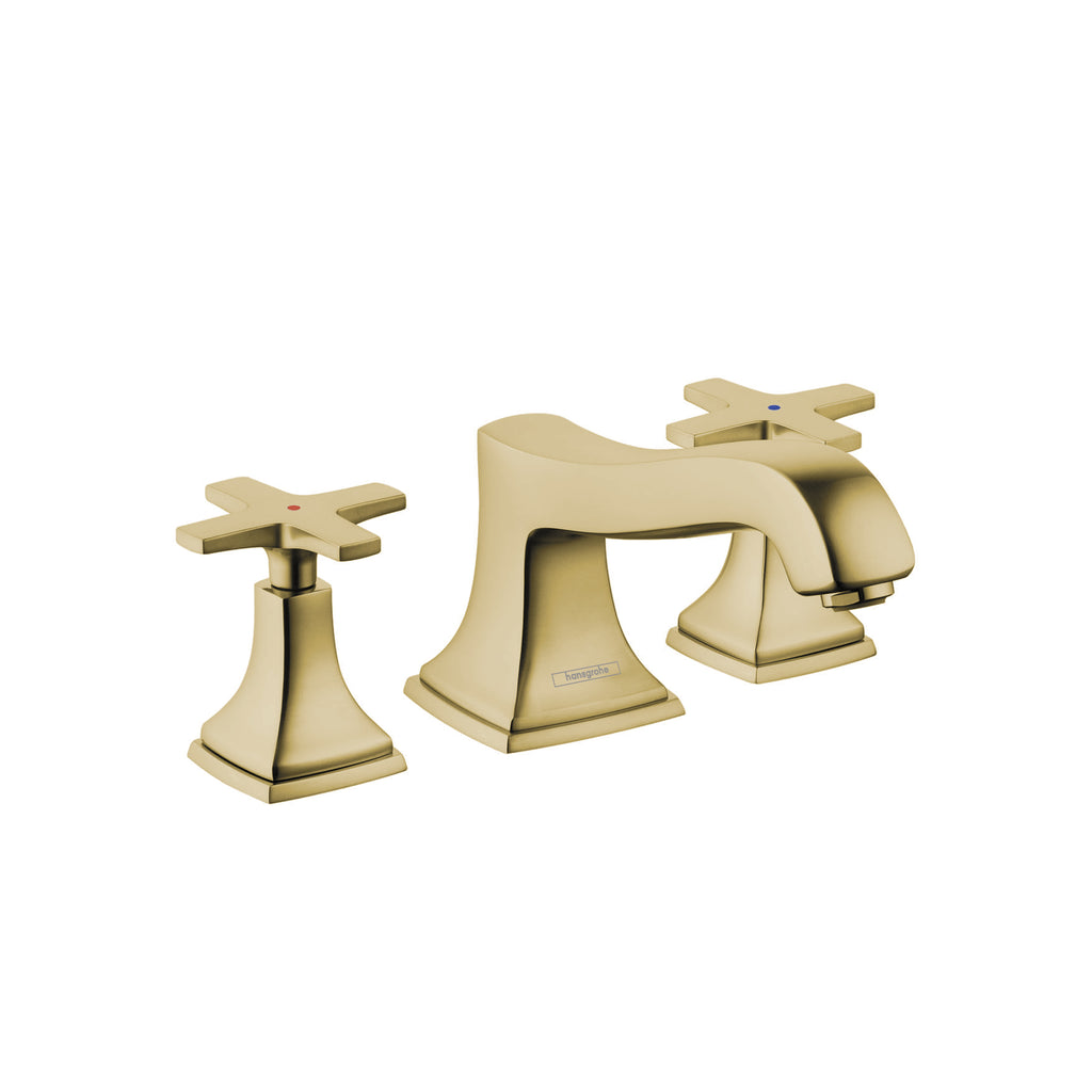 HANSGROHE 31430141 Metropol Classic 3-Hole Roman Tub Set Trim with Cross Handles - Brushed Bronze
