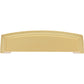 JEFFREY ALEXANDER 141-96BG Renzo 96 mm Center-to-Center Cup/Bin Pull - Brushed Gold