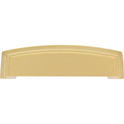 JEFFREY ALEXANDER 141-96BG Renzo 96 mm Center-to-Center Cup/Bin Pull - Brushed Gold