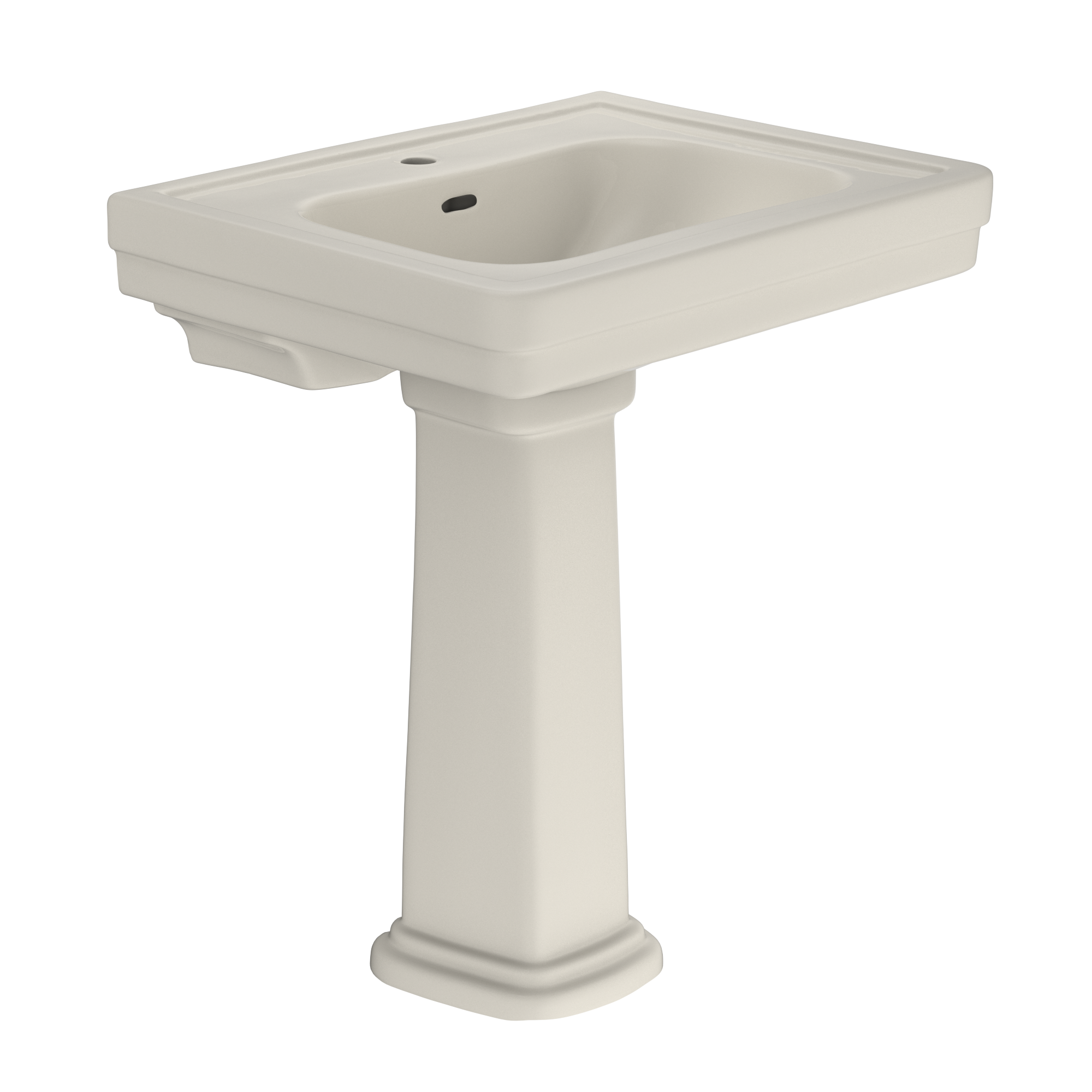 TOTO LPT530N#12 Promenade 27-1/2" X 22-1/4" Rectangular Pedestal Bathroom Sink For Single Hole Faucets - Sedona Beige